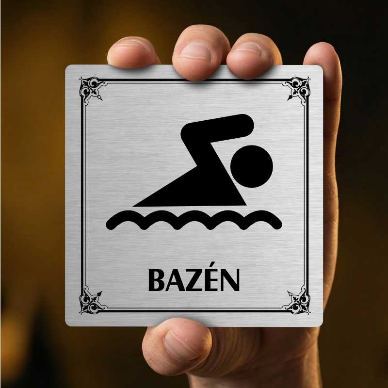 Zavazadla, 80x80mm, stříbrná, Texas